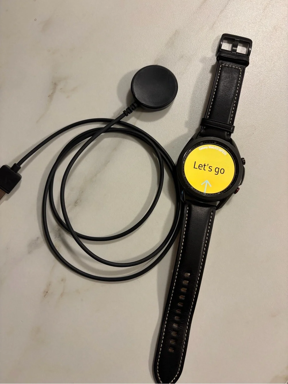 Samsung Galaxy Watch 3 Active S7 Classic Black Leather Smartwatch